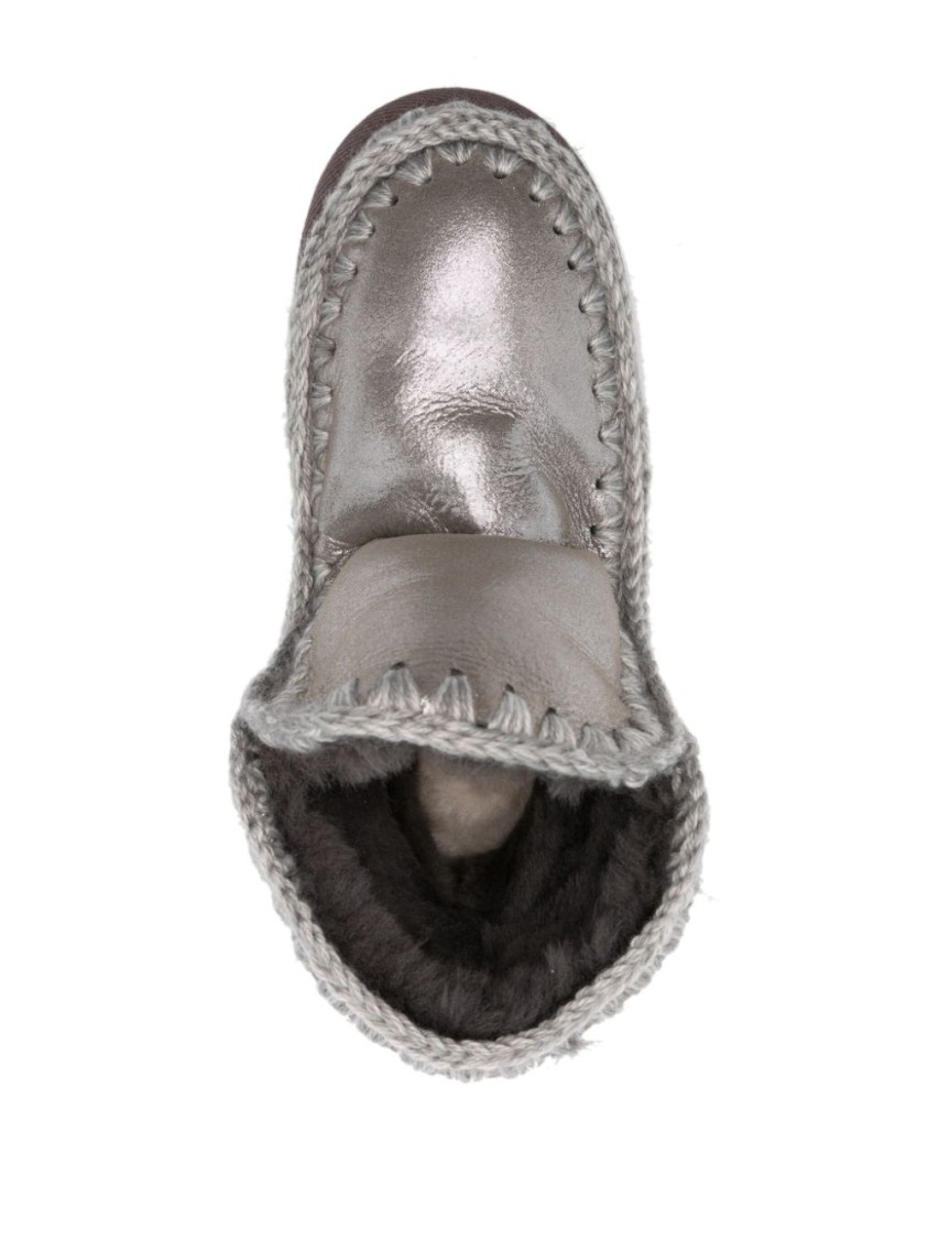 MOU MOU ANKLE BOOTS IN DOUBLE FACE SHEEPSKIN WITH DETAILING