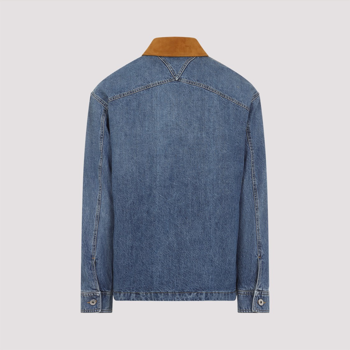 ボッテガヴェネタ Bottega Veneta Suede Collar Denim Jacket Bottega Veneta Suede Collar Vintage Indigo Denim Jacket