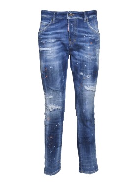 デニム・ジーパン Dsquared2 Cool Girl Jean Blue Denim Patent Effect Dsquared2 Cool Girl Jean Blue Denim Patent Effect | THE LIST