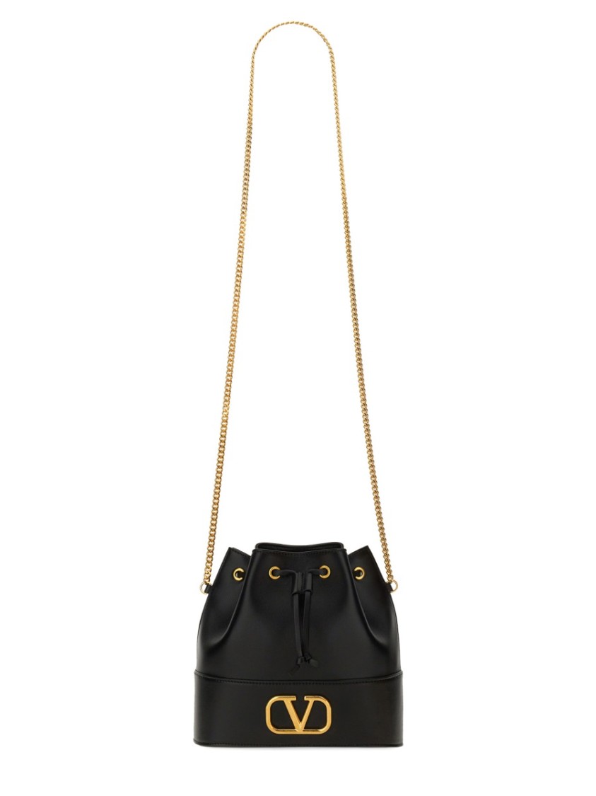 Valentino Garavani Mini Bucket Bag With Chain "vlogo Signature"