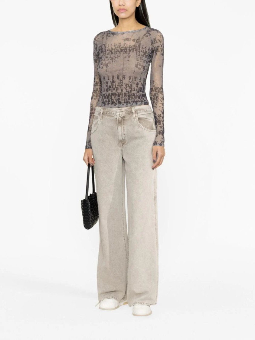 AGOLDE AGOLDE MAGDA WIDE-LEG DENIM JEANS