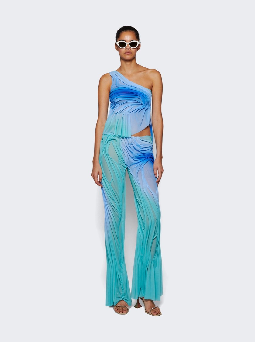 Di Petsa Wetlook One Shoulder Gradient Top Moonlight Gradient