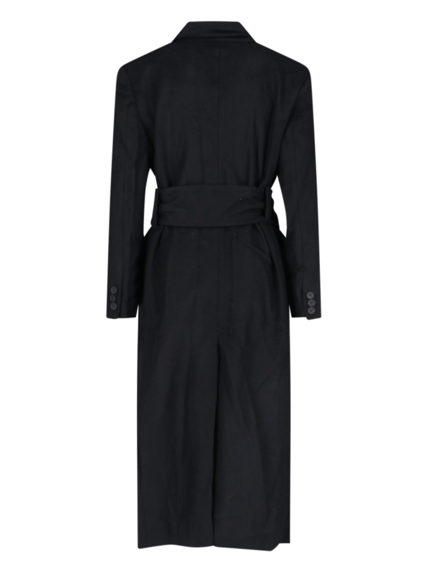 Eudon Choi Single-breasted Midi Coat In Black