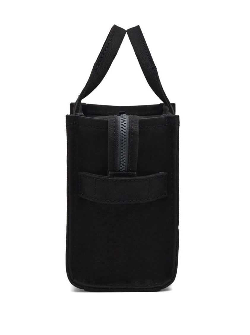 Marc Jacobs Compact Structured Tote Bag With Bold Lettering In Black