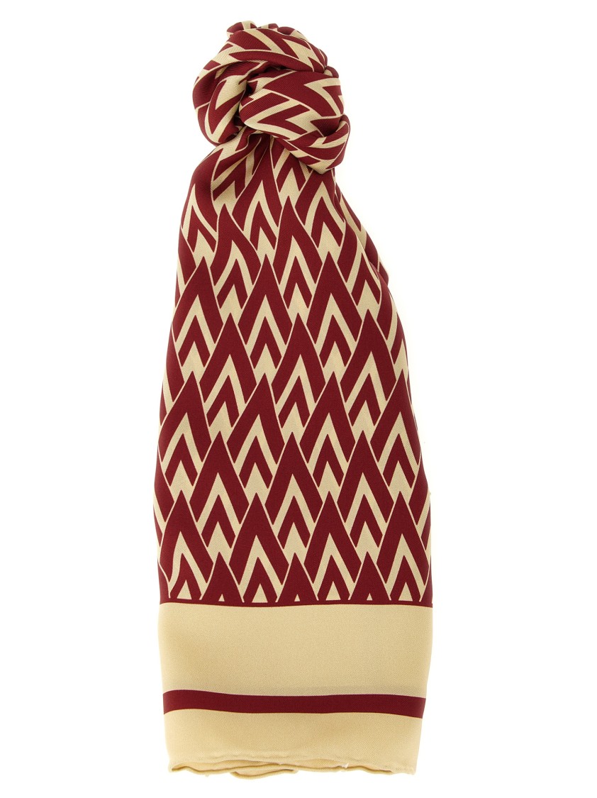 Valentino Garavani 'toute La V' Scarf In Neutral