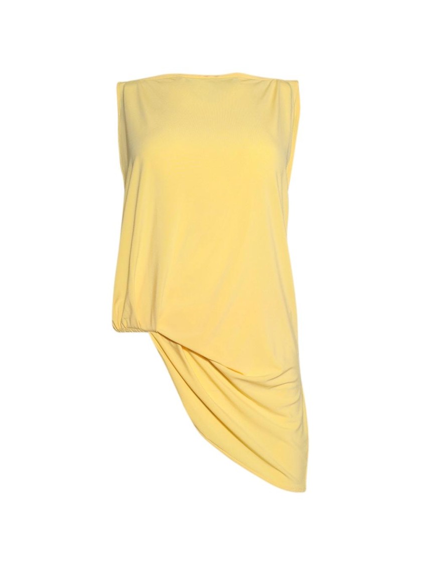 Jacquemus Draped Sleeveless Asymmetric Lightweight Top