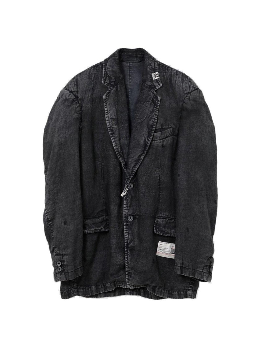 Miharayasuhiro Maison Mihara Yasuhiro Aged Jacket Black In Blue