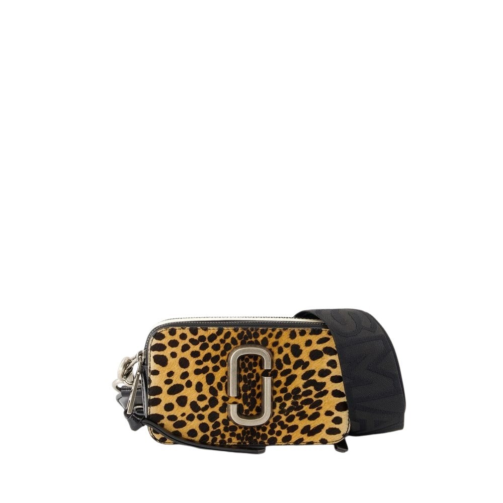 Shop Marc Jacobs The Snapshot Shoulder Bag - Leather - Cheetah In Brown