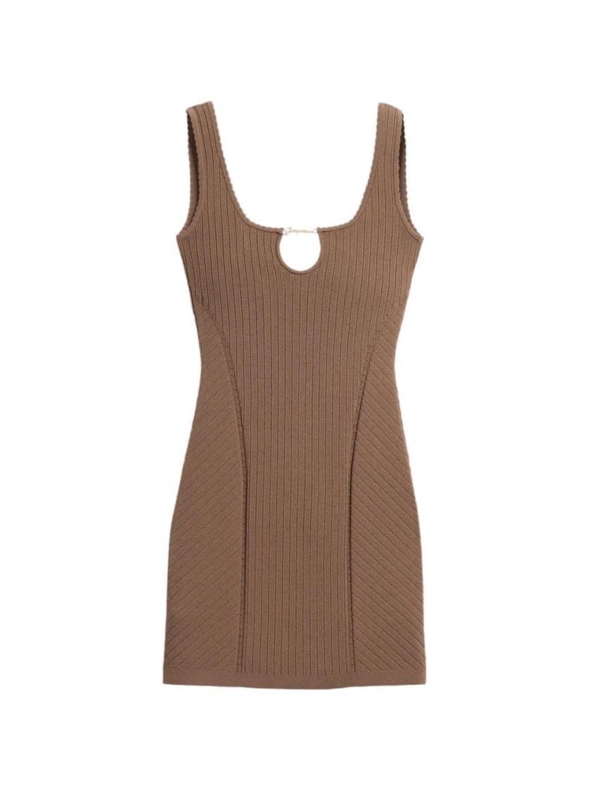 Jacquemus Sierra Mini Dress Beige