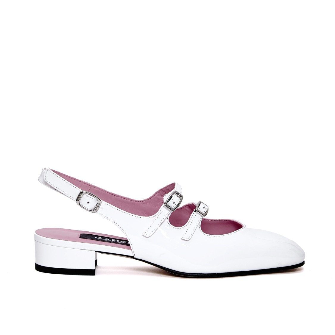 Carel Paris Peche Slingback Mary Jane Pumps In White