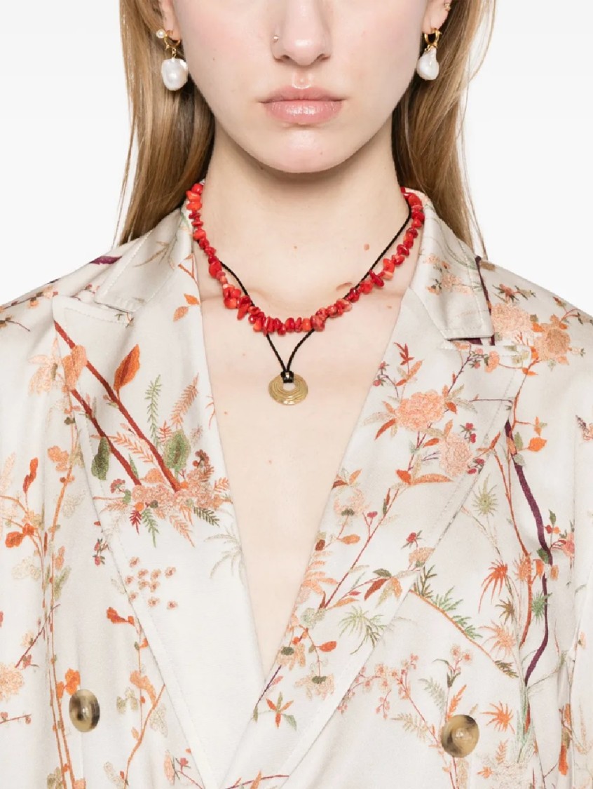 Pierrelouis Mascia Double-breasted Floral Print Jacket