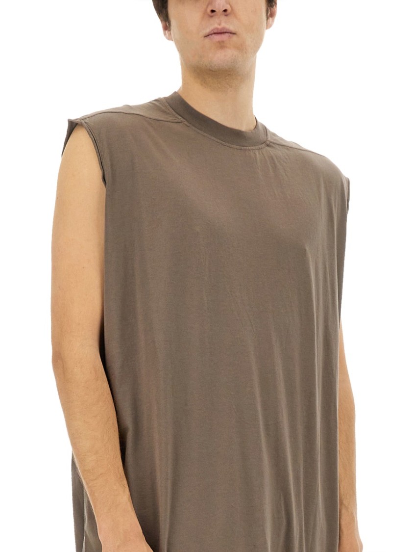 Shop Rick Owens Drkshdw Drkshdw By Rick Owens Oversized Cotton T-shirt With Relaxed Fit In Brown