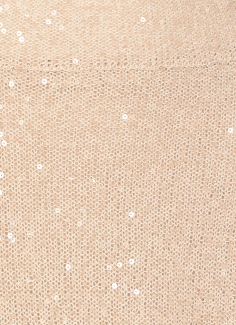Brunello Cucinelli Beige Linen Cashmere Silk Skirt