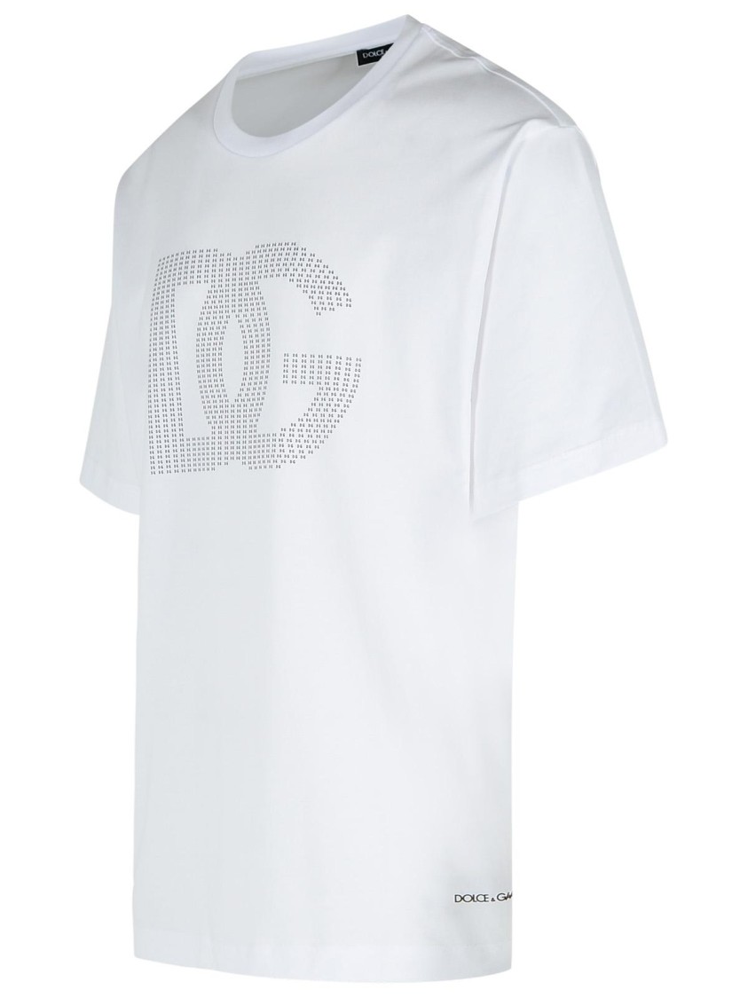 Dolce & Gabbana White Dg Logo T-shirt In White