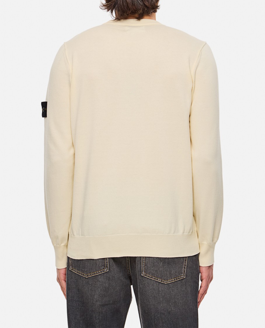 Stone Island Cotton Blend Sweater In Neutrals