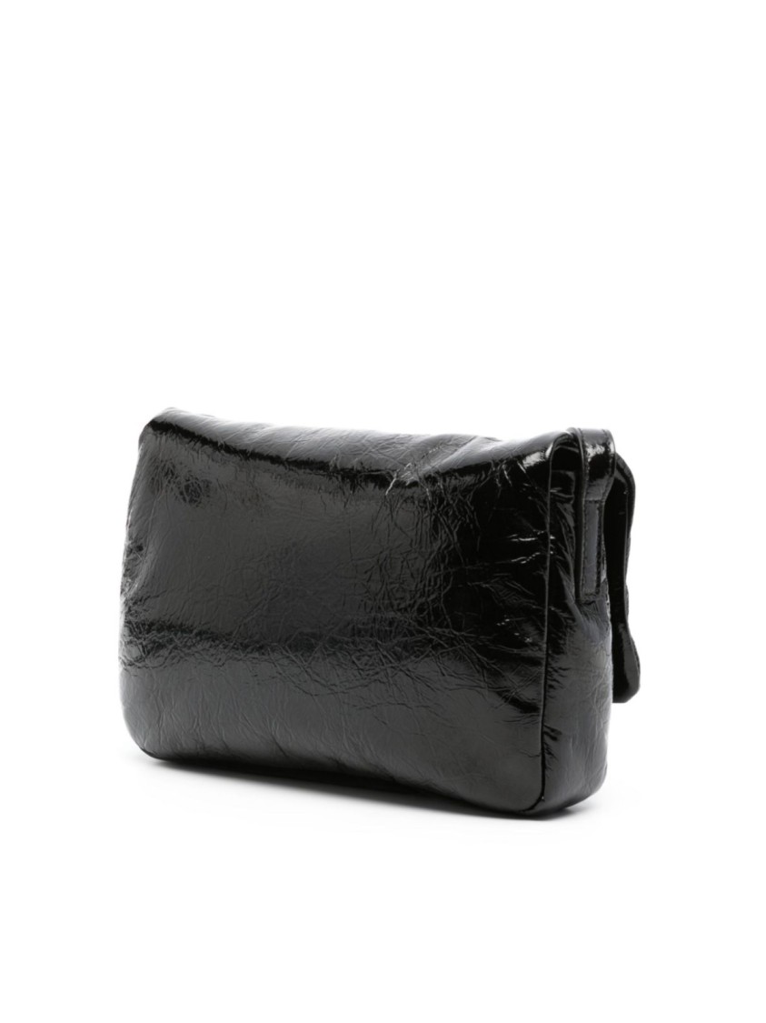 Palm Angels Soft Palm Bridge Logo Shoulder Bag In Black