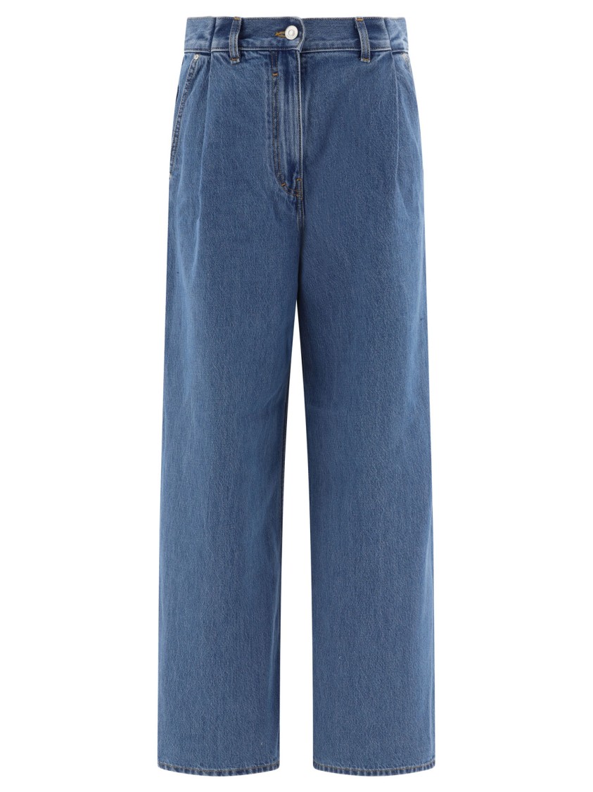 Givenchy Low-waist Oversized Jeans In Blue