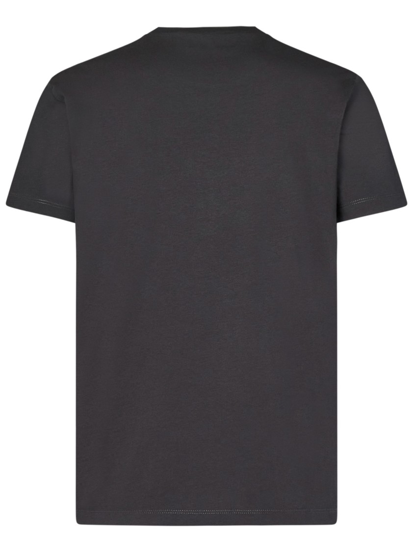 Dsquared2 Graphite Grey Cotton Jersey T-shirt In Black