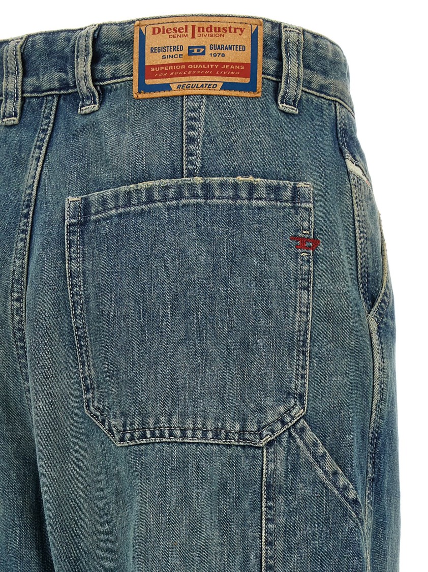 Diesel 'desire Wide Leg Jeans' In Blue