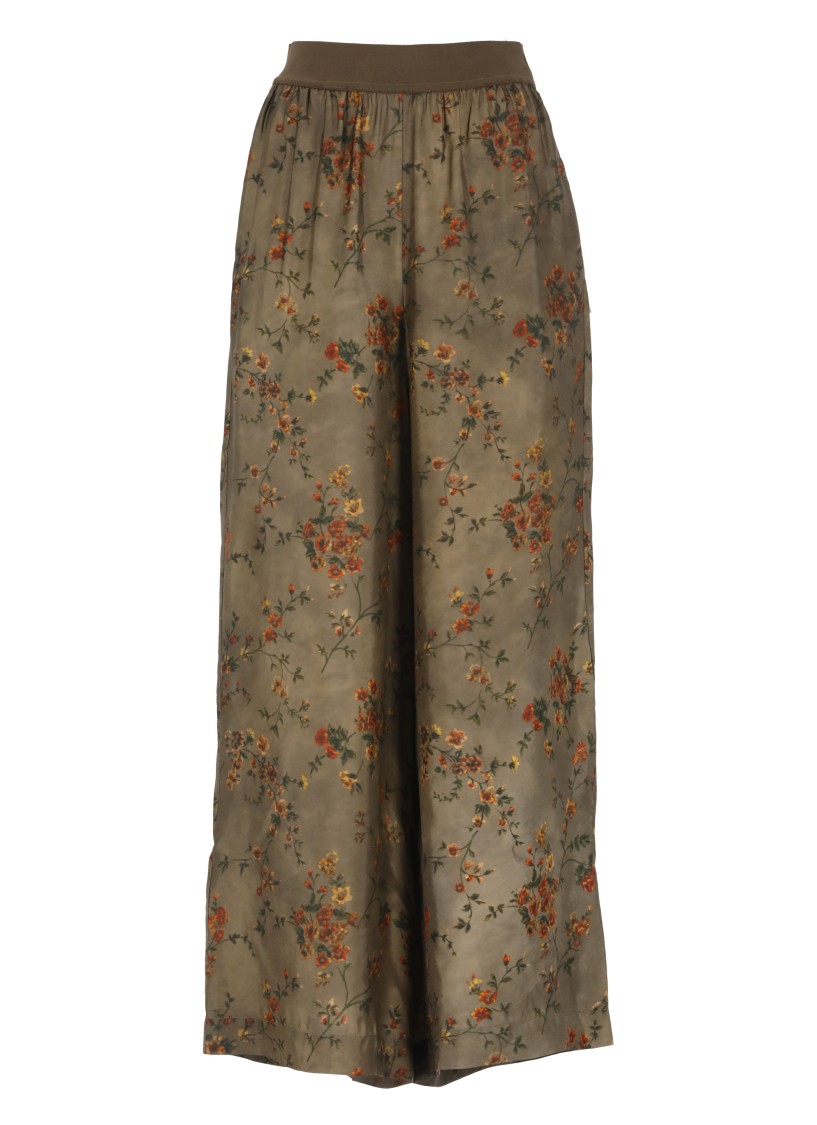 Uma Wang "pansy" Palazzo Pants In Green