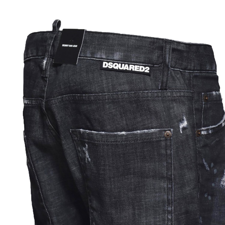 Dsquared2 Black Cotton Slimmed Dan Skinny Jeans | THE LIST