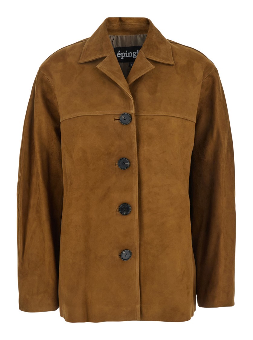 Epingler Mac' Brown Jacket With Notched Revers