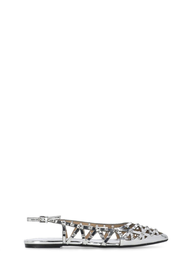 Ash Bazaar Slingback Stud Embellished Sandals