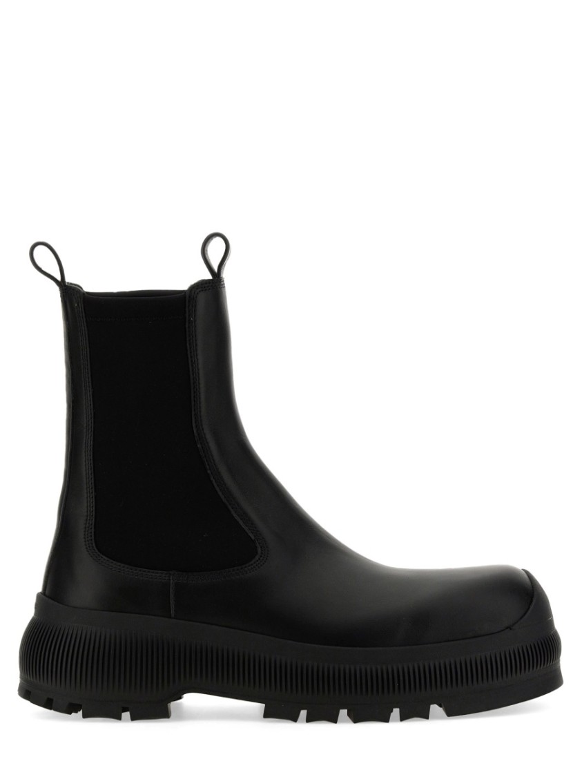Jil Sander Men's Classic Chelsea Boot In Black