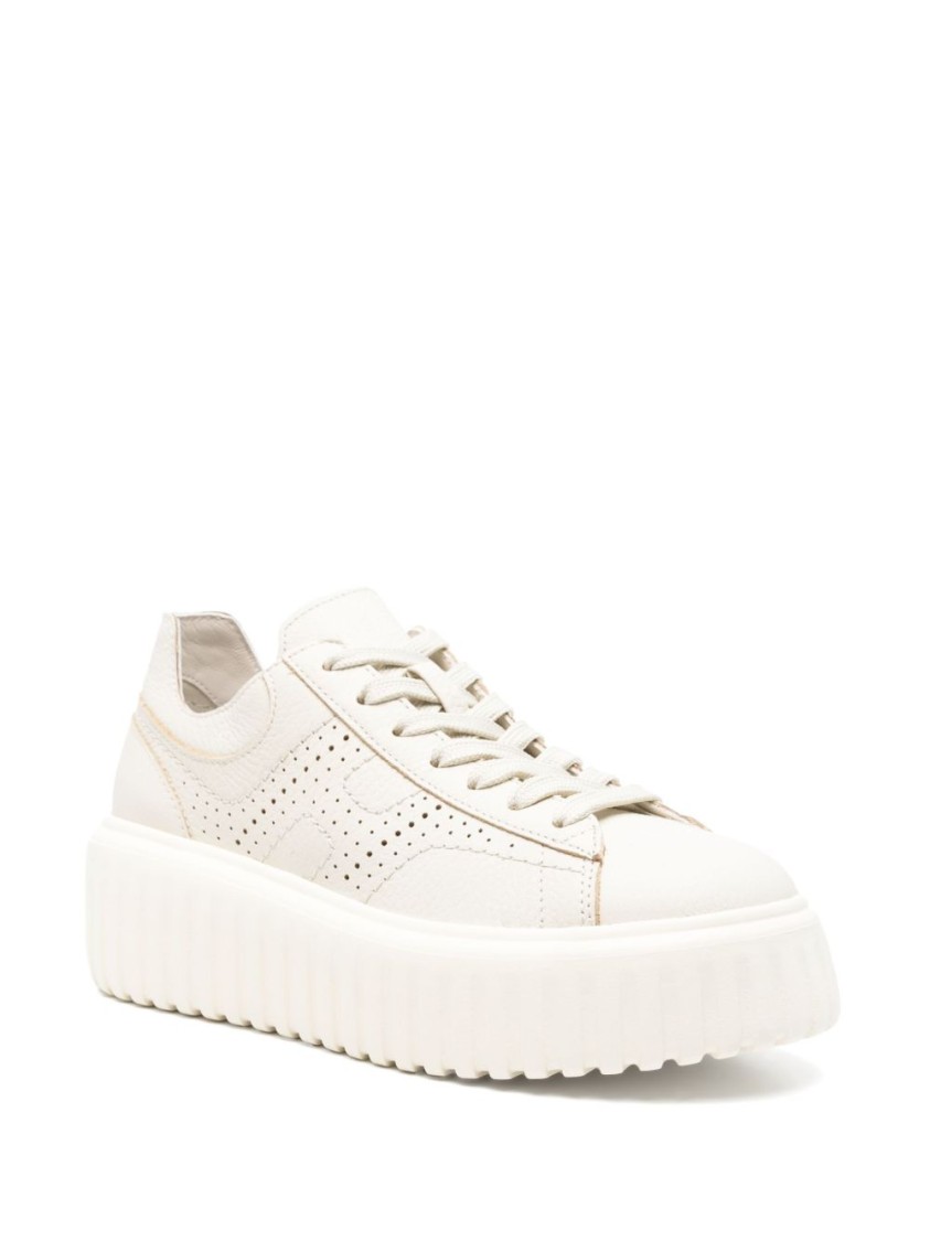 スニーカー Hogan Elevated White Sneakers With Textured Upper Hogan Elevated White Sneakers With Textured Upper | ModeSens