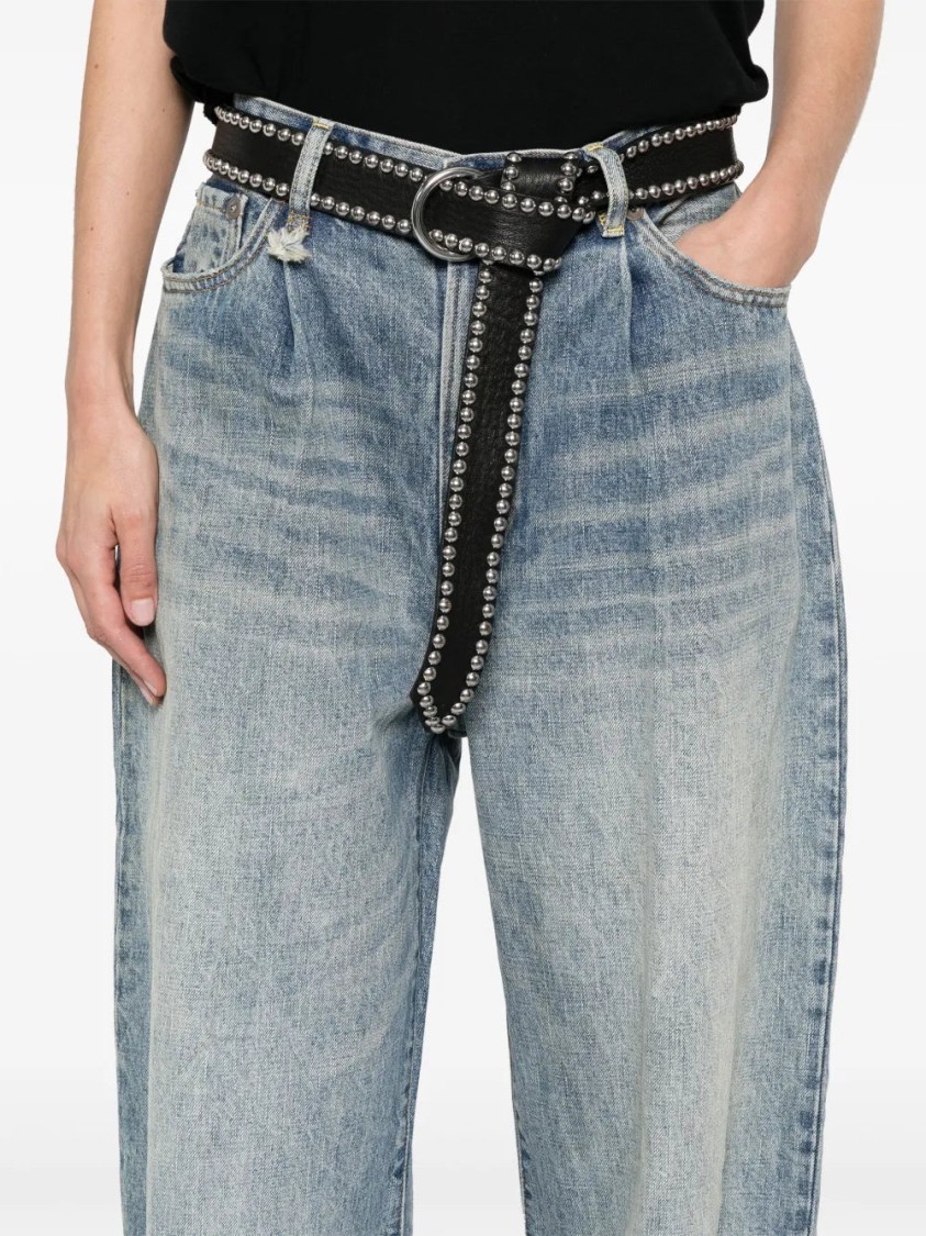 R13 Wayne Wide-leg Jeans In Blue