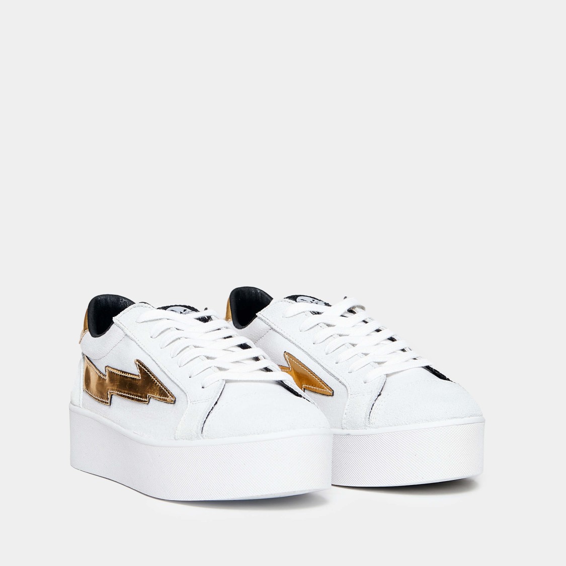 Sanyako White Cotton Sneaker, Box Bottom