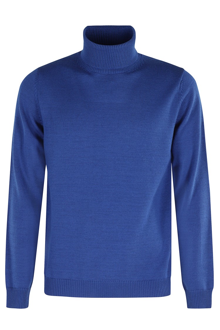 Roberto Collina Turtleneck Sweater In Blue
