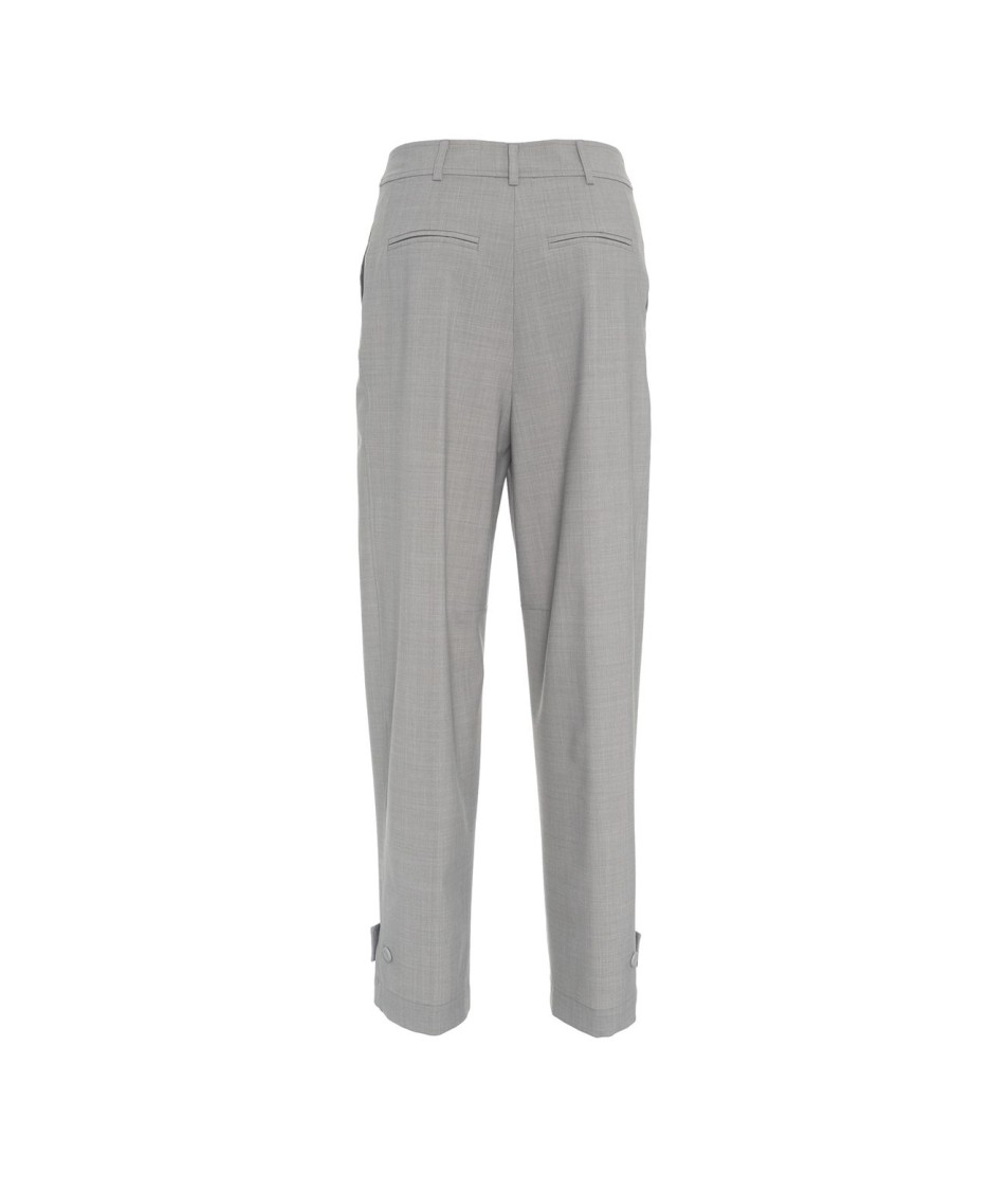 SEMICOUTURE SEMI COUTURE WIDE LEG PANTS WITH BUTTON DETAILS