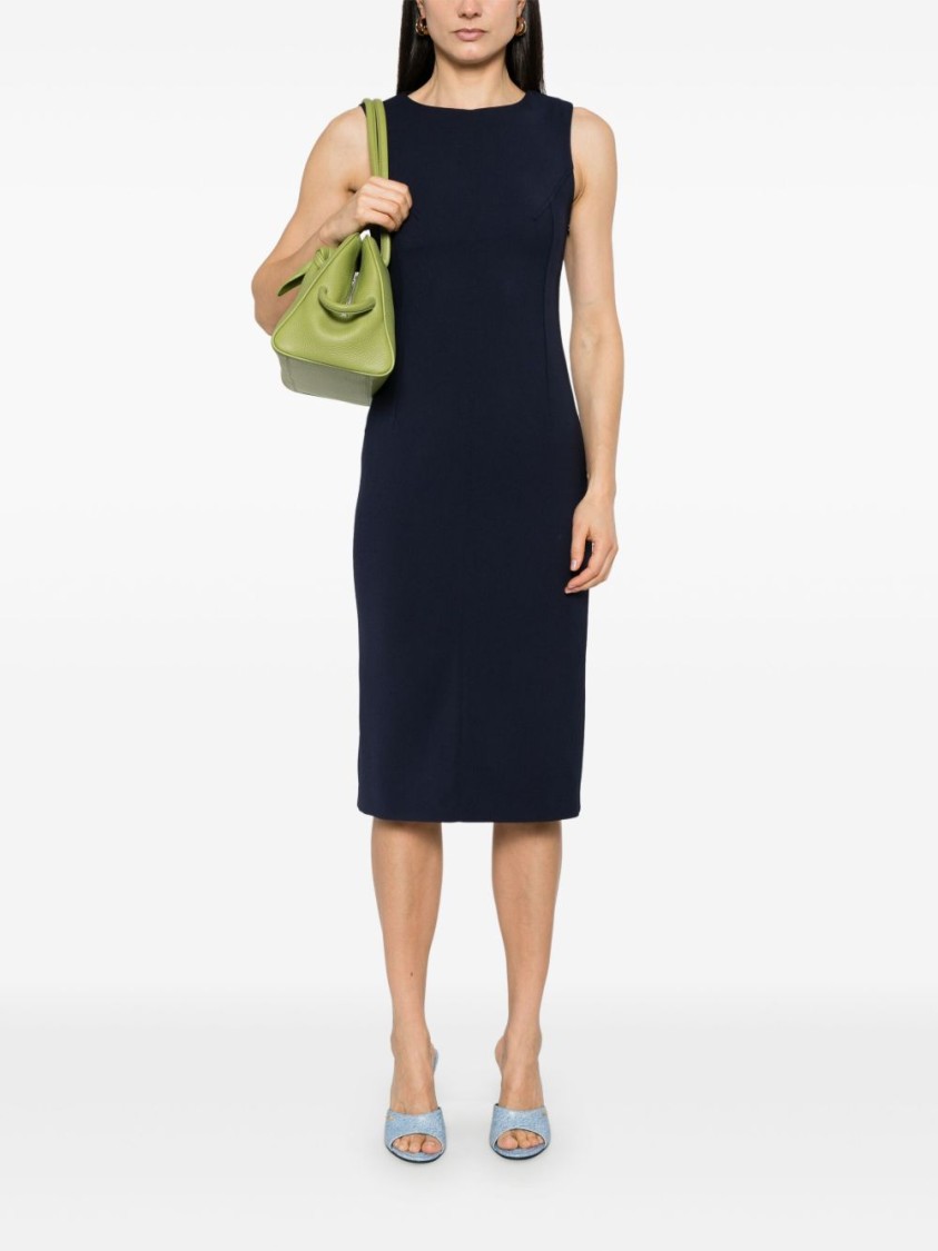 PATRIZIA PEPE PATRIZIA PEPE NAVY BLUE SLEEVELESS DRESS
