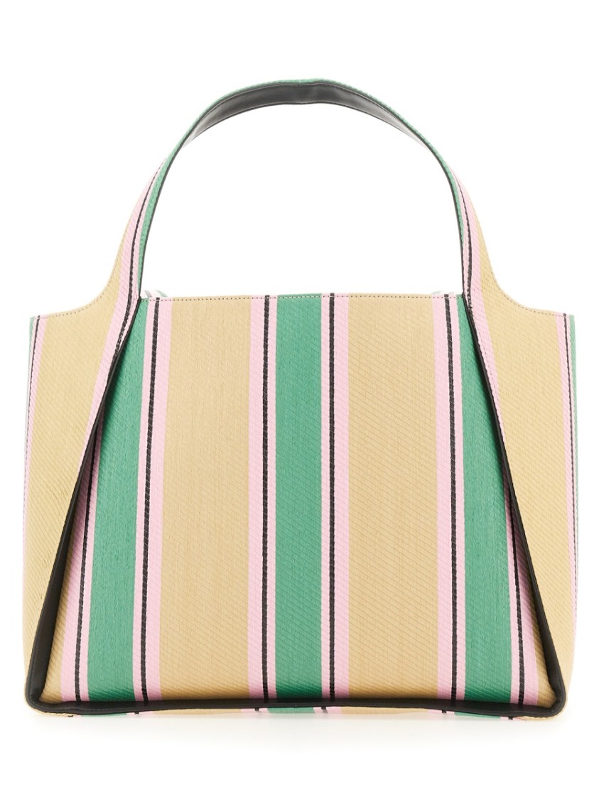 Stella Mccartney Tote Bag With Double Handles And Logo Detail In Multicolor