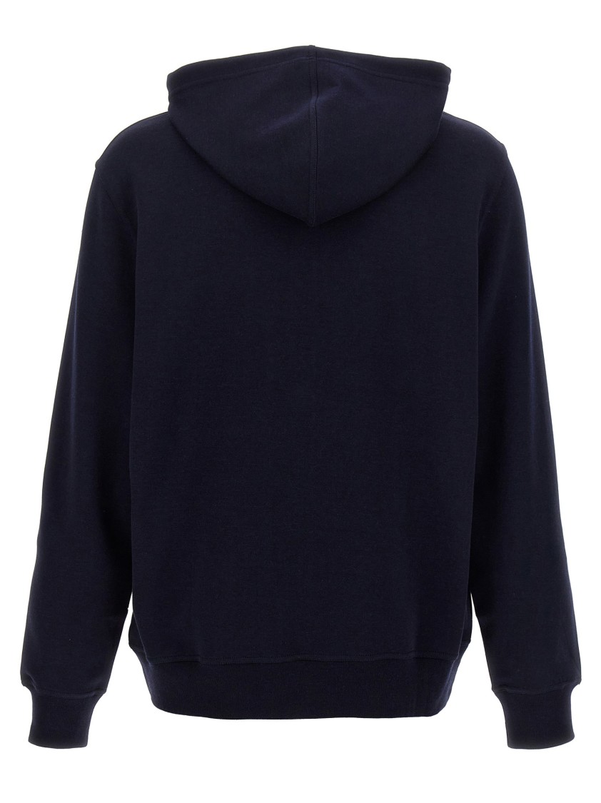 Brunello Cucinelli Zip-up Hoodie With Contrasting Lining And Ribbed Cuffs In Black