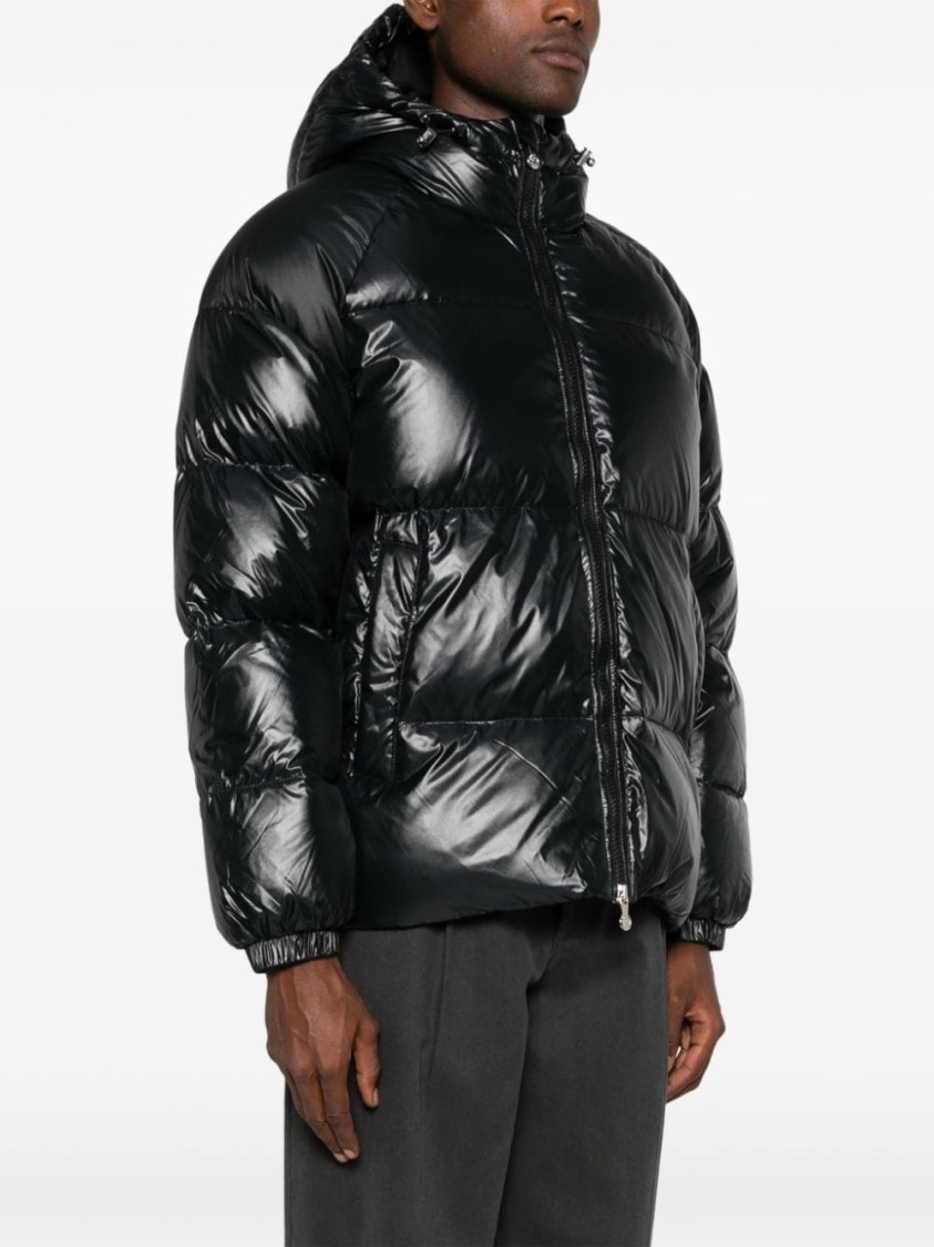 Shop Pyrenex Basic Hooded Down Jacket In Black