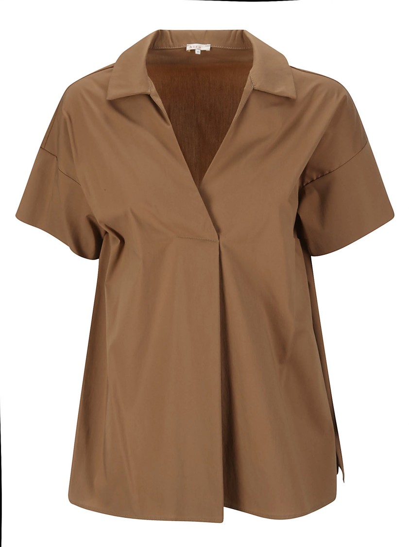 Shop Hira Brown Cotton Blouse