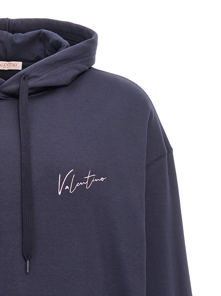 Valentino Garavani Valentino Logo Embroidery Hoodie | THE LIST