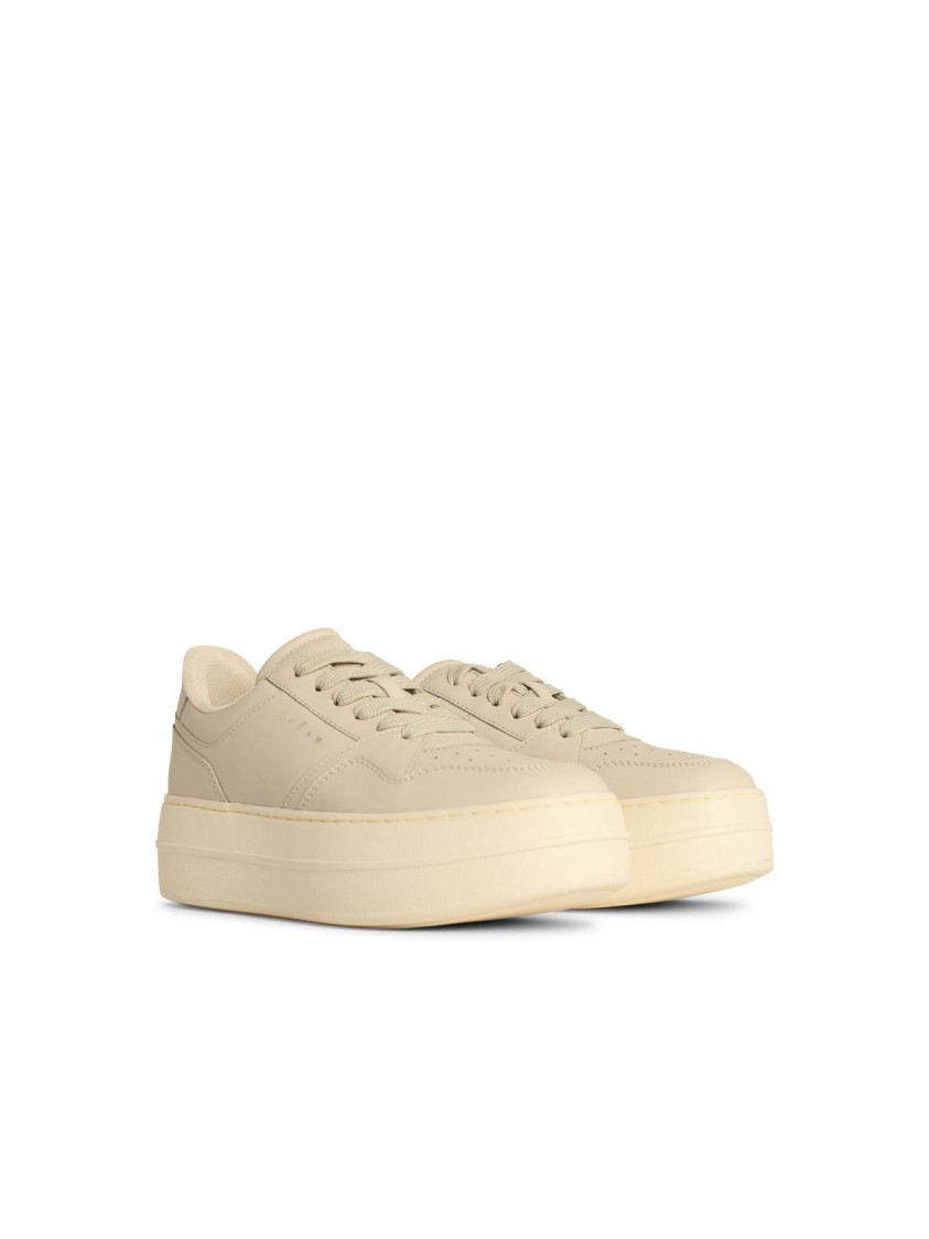 Hogan Skyscraper Leather White Sneakers In Neutrals