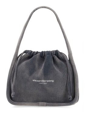 【関税込み】Pinch Small Shopping Bag - Alexander Wang - Leat Alexander Wang Pinch Small Shopping Bag - Leather - Black