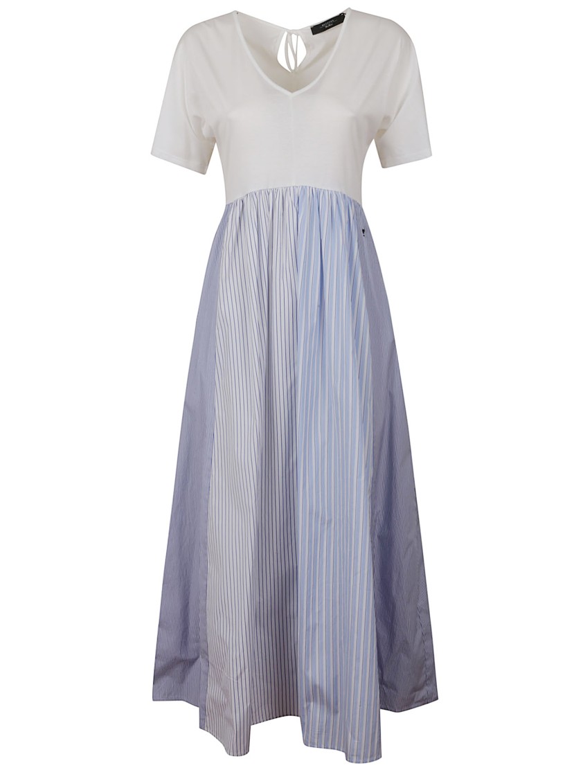 Max Mara Weekend Vertical Striped Maxi Dress In Multi