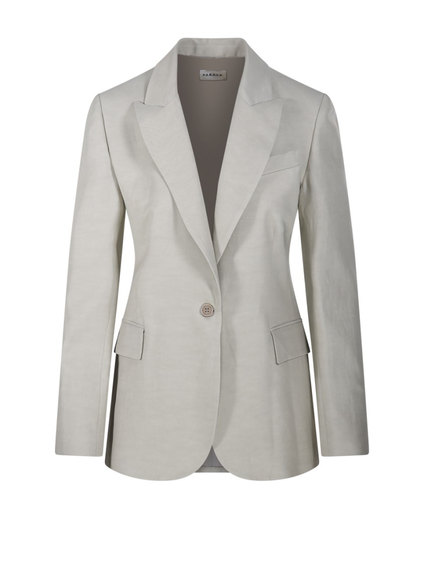 P.A.R.O.S.H PAROSH TAILORED BLAZER WITH CLASSIC LAPEL