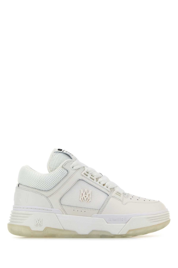 Amiri White Leather And Fabric Ma-1 Sneakers
