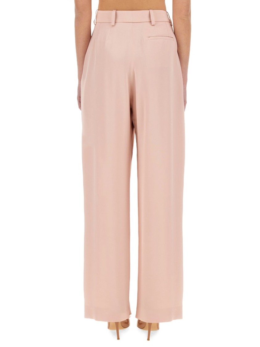 Shop Nina Ricci High-waist Wide-leg Pants With Pleats