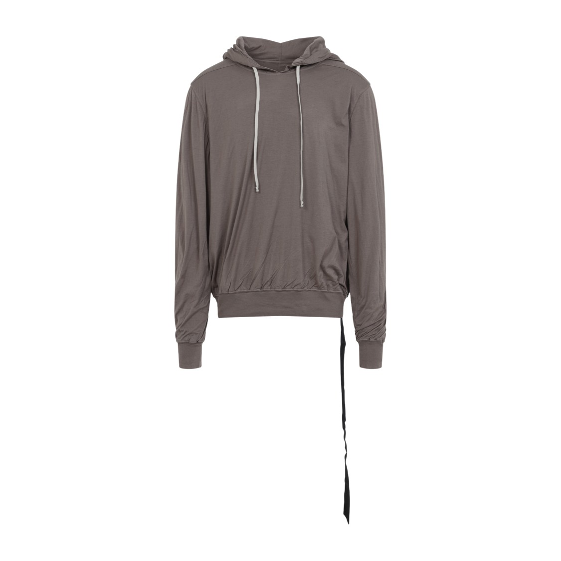 Rick Owens Drkshdw Drkshdw By Rick Owens Draped Grey Cotton Sweatshirt In Grey