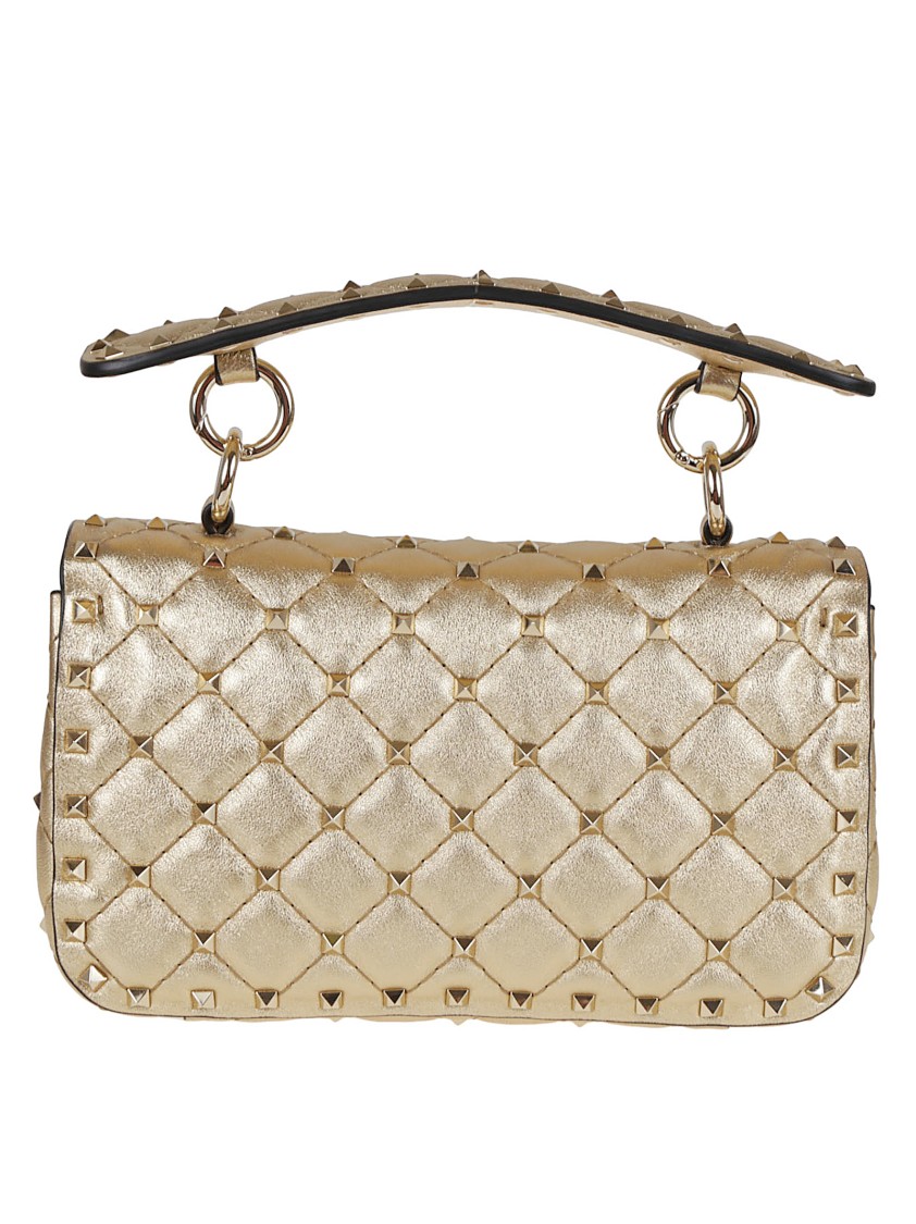 Valentino Small Shoulder Bag Rockstud Spike In Silver