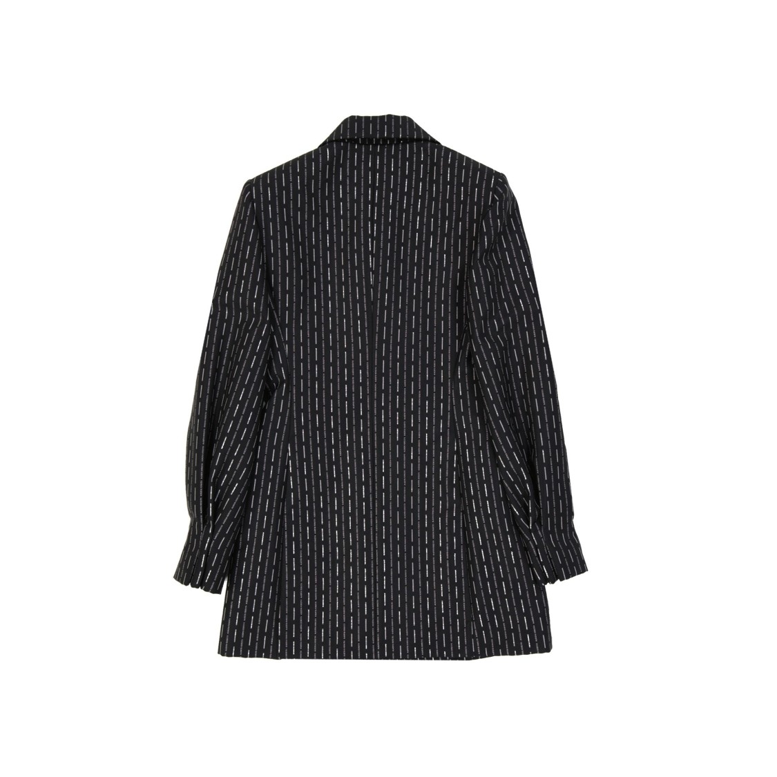 Alberta Ferretti Wool Long Jacket In Black