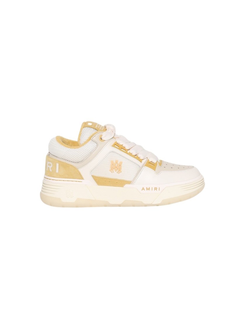 Amiri Ma1 Sneakers In Beige Leather And Fabric In Neutrals