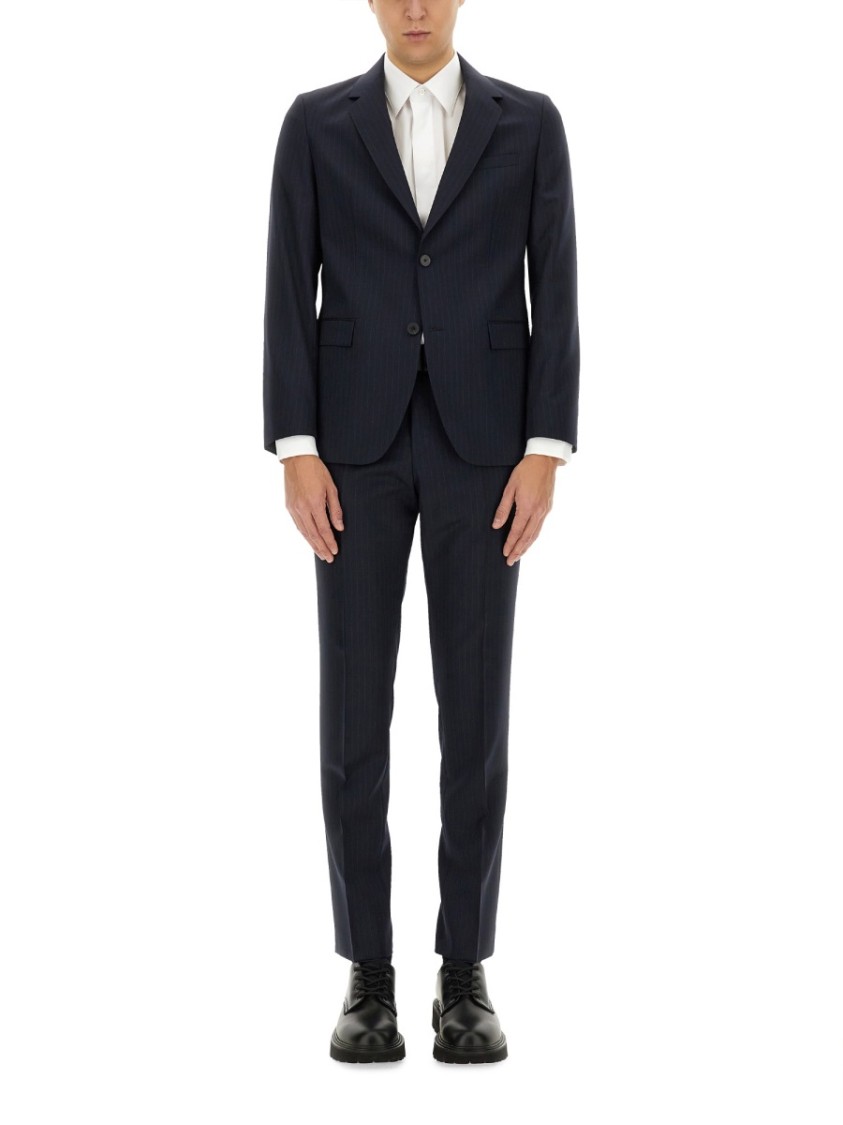 Shop Hugo Boss Boss "slim Fit" Pinstripe Suit In Blue